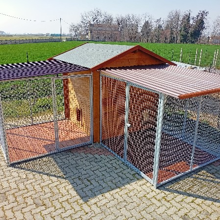 box per cane con due recinti