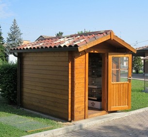 basamento-casetta come fare la base di appoggio per la casetta in legno