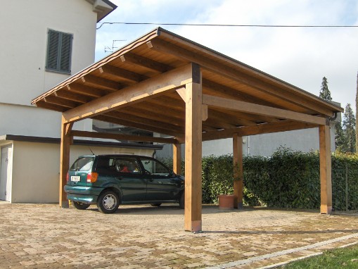 Gazebo montaggio Parma in legno Lamellare Unica Campata Senza Pali Intermedi